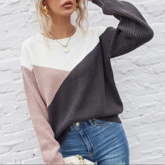 Boho pink knit sweater - Picture 2 of 6